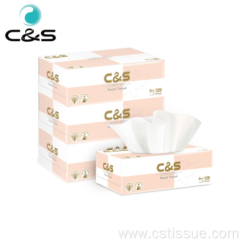 2 Ply 120 Sheets Facial Tissue